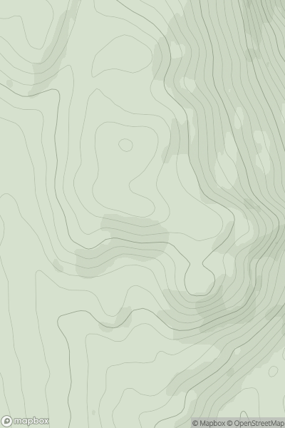 Thumbnail image for Binnein Mor [Loch Fyne to Bute and the Firth of Clyde] showing contour plot for surrounding peak